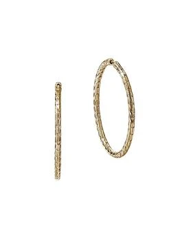 John Hardy | JH Essentials 14K Yellow Gold Hoop Earrings/39MM,商家Saks Fifth Avenue,价格¥21360