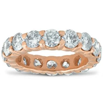 Pompeii3 | 5 ct Diamond Eternity Ring 14k Rose Gold Womens Wedding Anniversary Band,商家Premium Outlets,价格¥17972