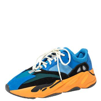 推荐Yeezy x adidas Multicolor Mesh And Suede Boost 700 Wave Runner Sneakers Size 43 1/3商品