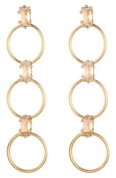 Ettika Jewelry | Crystal Triple Circle Drop Earrings,商家Nordstrom Rack,价格¥66