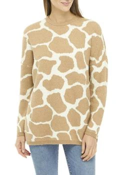 推荐Womens Giraffe Print Sweater商品