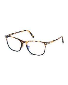Tom Ford | Blue Block Square Plastic Optical Glasses,商家Neiman Marcus,价格¥3862