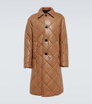 商品Dries Van Noten | Quilted faux leather coat,商家MyTheresa,价格¥10154图片