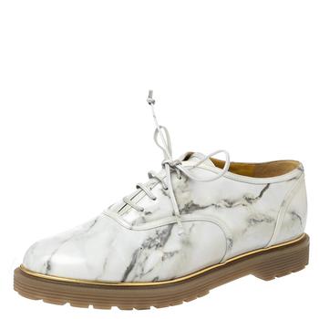 推荐Charlotte Olympia Grey Leather Stephania Oxford Size 38商品