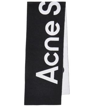 Acne Studios | Logo wool-blend jacquard scarf商品图片,