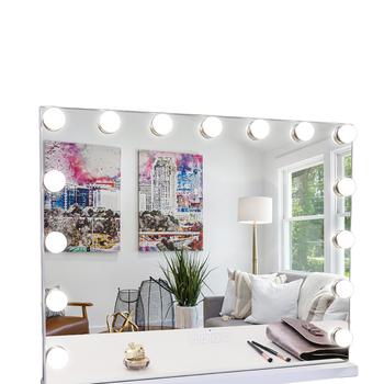 商品Fenchilin | Large Vanity Mirror With Lights And Bluetooth Speaker Hollywood Lighted Makeup Mirror,商家Verishop,价格¥994图片