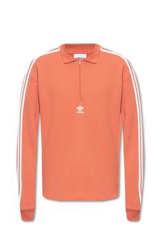 Adidas | Adidas Originals 3-Stripes Long Sleeved Polo Sweatshirt商品图片,5.2折