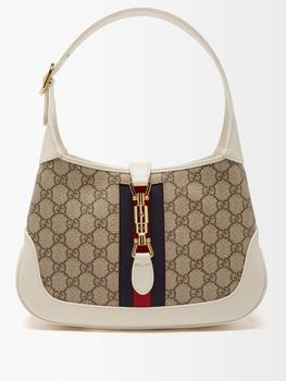 supreme包, Gucci | Jackie 1961 small Web-stripe GG-Supreme canvas bag商品图片 