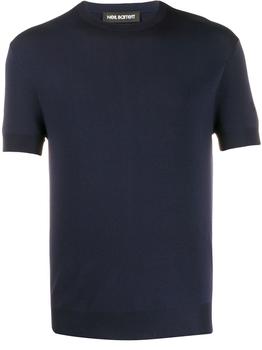 推荐Neil Barrett Men's  Blue Viscose T Shirt商品