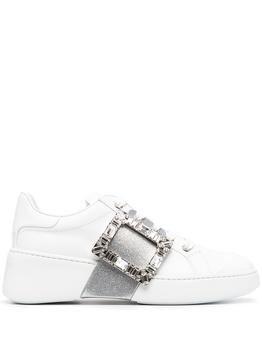 推荐ROGER VIVIER - Viv Skate Leather Sneakers商品