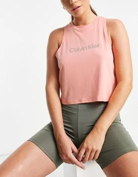 推荐Calvin Klein Performance co-ord logo tank top in pink商品