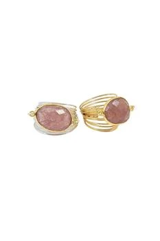 A Blonde and Her Bag | Torrey Ring in Cherry Quartz- 14k Gold Fill / Sterling Silver,商家Premium Outlets,价格¥322