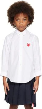 Comme des Garcons | 白色 Heart 儿童衬衫,商家SSENSE CN,价格¥1342