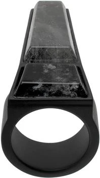 Rick Owens | Black Crystal Trunk Ring,商家Ssense US,价格¥4610