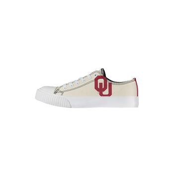 商品FOCO | Women's Cream Oklahoma Sooners Low Top Canvas Shoes,商家Macy's,价格¥425图片