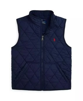 Ralph Lauren | Big Boys Quilted Fleece-Lined Vest,商家Macy's,价格¥530