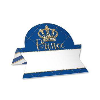 商品Big Dot of Happiness | Royal Prince Charming - Baby Shower or Birthday Party Tent Buffet Card - Table Setting Name Place Cards - Set of 24,商家Macy's,价格¥104图片