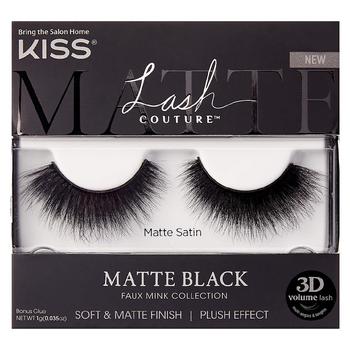 商品Kiss | Matte Black Collection - Matte Satin,商家Walgreens,价格¥58图片