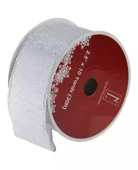 Northlight | Pack of 12 Simply Gray Burlap Wired Christmas Craft Ribbon Spools - 2.5" x 120 Yards Total,商家Macy's,价格¥479