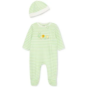 Little Me | Baby Boys or Baby Girls Caterpillar Coverall and Hat, 2 Piece Set 独家减免邮费