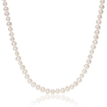 推荐6 - 7 Mm Cultured Freshwater Pearl 20in Strand with Sterling Silver Ball Clasp商品