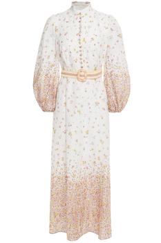 product Carnaby belted floral-print linen midi dress image