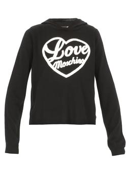 Love Moschino | Love Moschino Logo Embroidered Long-Sleeve Hoodie商品图片,5.9折