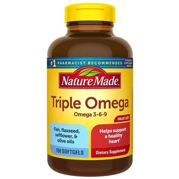 Nature Made | Triple Omega 3 6 9 Softgels,商家Walgreens,价格¥235