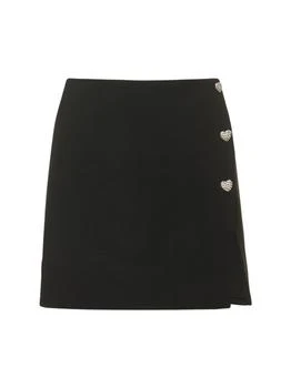 推荐Wrap Mini Skirt W/embellished Buttons商品