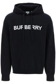 Burberry | HOODED PULLOVER WITH LETTERING LOGO JACQUARD 4.8折, 满$200享9.7折, 满折