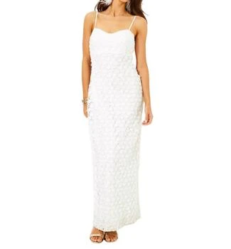 Lilly Pulitzer | Gillian Lace Maxi Slip Dress In White,商家Premium Outlets,价格¥1414