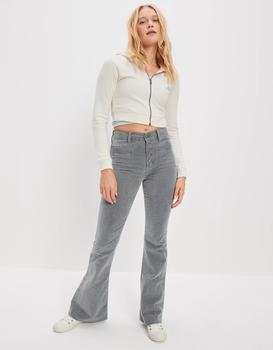 AE | AE Stretch Corduroy Super High-Waisted Flare Pant商品图片,7.4折