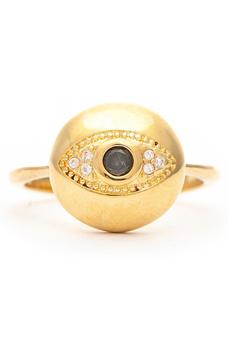 商品Rivka Friedman | Evil Eye Onyx CZ Ring,商家Nordstrom Rack,价格¥551图片