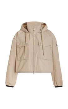 推荐Moncler - Leda Cropped Tech-Poplin Parka Jacket - Neutral - 3 - Moda Operandi商品