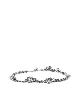 推荐Alexander McQueen Twin Skull Chain Bracelet商品