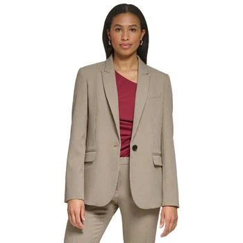 DKNY | Women's Houndstooth One-Button Jacket 2.9折