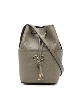 菲拉格慕包女包, Salvatore Ferragamo | Salvatore Ferragamo Gancini Drawstring Bucket Bag商品图片 8.6折