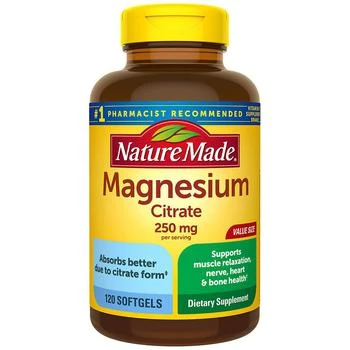 Nature Made | Magnesium Citrate 250 mg Softgels,商家Walgreens,价格¥224
