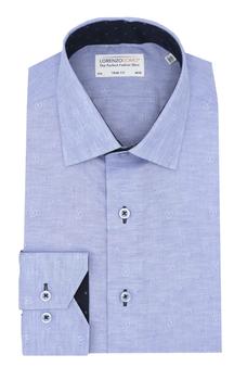 Lorenzo Uomo是什么牌子, Lorenzo Uomo | Trim Fit Nautical Embroidery Dress Shirt商品图片 3.9折