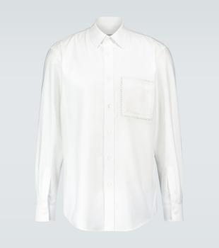 Burberry | 棉质蕾丝细节牛津长袖衬衫商品图片,7折