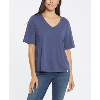 essentials短袖, NYDJ | Women's Essential Short Sleeve V-Neck Tee商品图片 