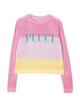 EMILIO PUCCI | Emilio Pucci Pink Girl Shirt With Multicolor Print商品图片,