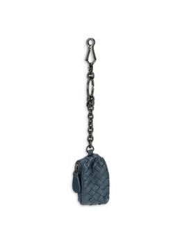 商品Bottega Veneta | Intrecciato Woven Leather Zip Pouch Keychain,商家Saks OFF 5TH,价格¥1189图片