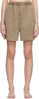 SKIMS | Taupe SKIMS Boyfriend Fleece Shorts 7.4折