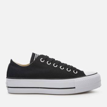 推荐Converse Women's Chuck Taylor All Star Lift Ox Trainers - Black/White/White商品