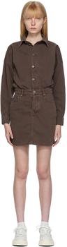 Brown Denim Short Dress product img