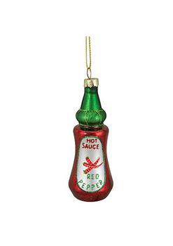 商品Northlight | 4" Red and Green Glass Bottle of Hot Sauce Christmas Ornament,商家Belk,价格¥81图片
