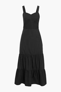 IRIS & INK, IRIS & INK | Esther gathered organic cotton-poplin midi dress商品图片 4.5折