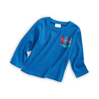 First Impressions | Toddler Boys Plaid Pocket Top, Created for Macy's商品图片 