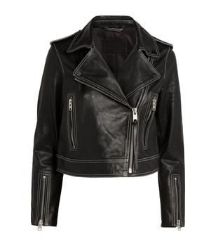 ALL SAINTS | Leather Ayra Biker Jacket商品图片,6.9折